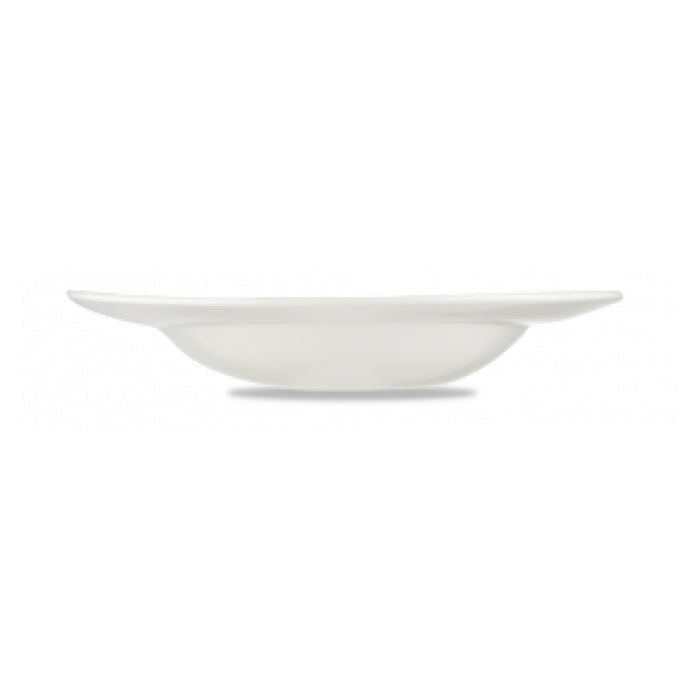 Churchill 12.2" X 10.4" Super Vitrified Orbit Oval Pasta Plate - 12/Case - WH OPP1