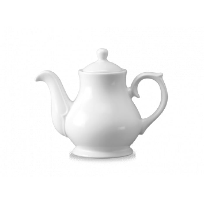 Churchill 15 Oz. Super Vitrified White Holloware Sandringham Tea/Coffee Pot - 4/Case - WH PS151