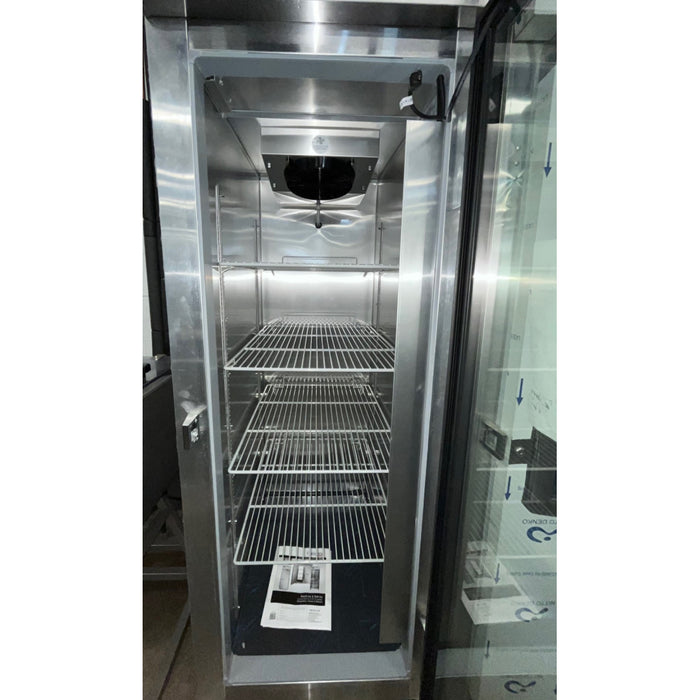 (USED) Continental Refrigerator 1FNGD 26" Glass Door Reach-In Freezer