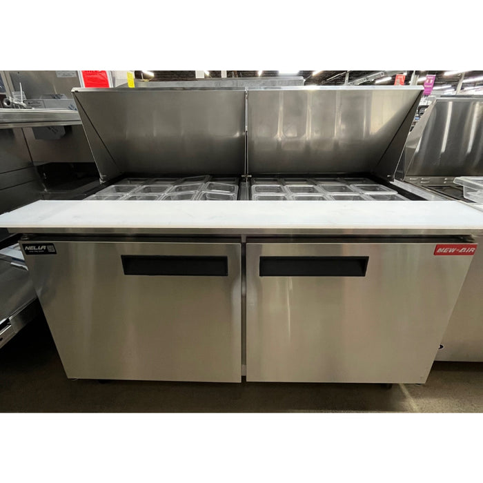 (USED) New Air NPT-060-MSA 60" 2-Door Mega Top Salad/Sandwich Prep Table