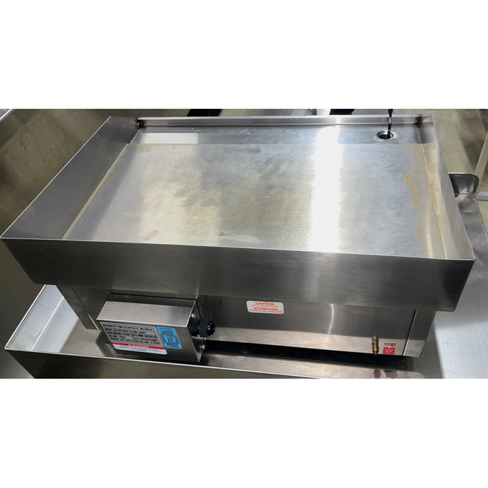 (USED) Nella 22" Stainless Steel Electric Smooth Surface Griddle - 220V / 3 kW - 34869