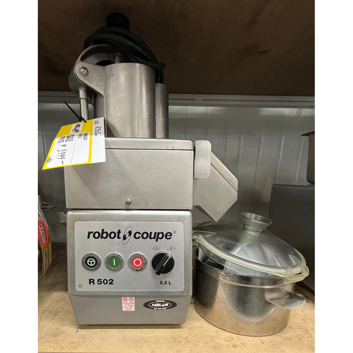 (USED) Robot Coupe R502 6 Qt. Stainless Steel 2-Speed Combination Processor - 1.2 Hp / 208-240V