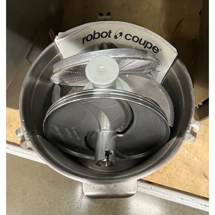 (USED) Robot Coupe R502 6 Qt. Stainless Steel 2-Speed Combination Processor - 1.2 Hp / 208-240V