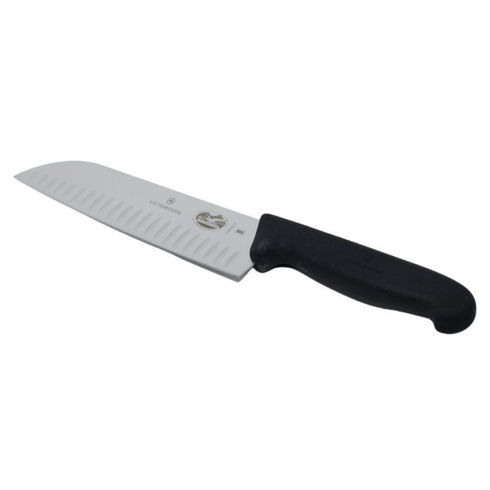 Victorinox 7" Fibrox Granton Edge Santoku Knife - 5.2523.17