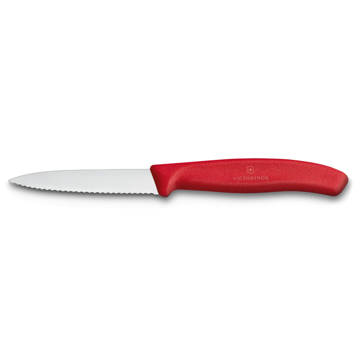 Victorinox 3.25" Red Swiss Classic Serrated Paring Knife - 6.7631