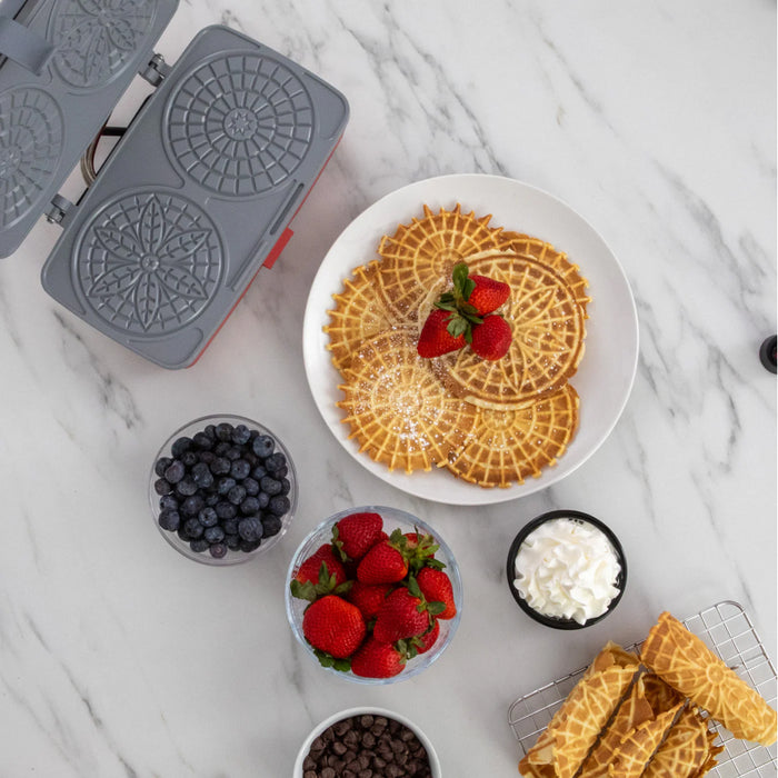 Chef’s Choice WACC34SS13 Pizzelle Waffle Maker - Red