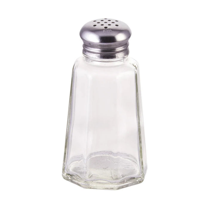 Winco G-106 2 Oz. Paneled Salt and Pepper Shaker