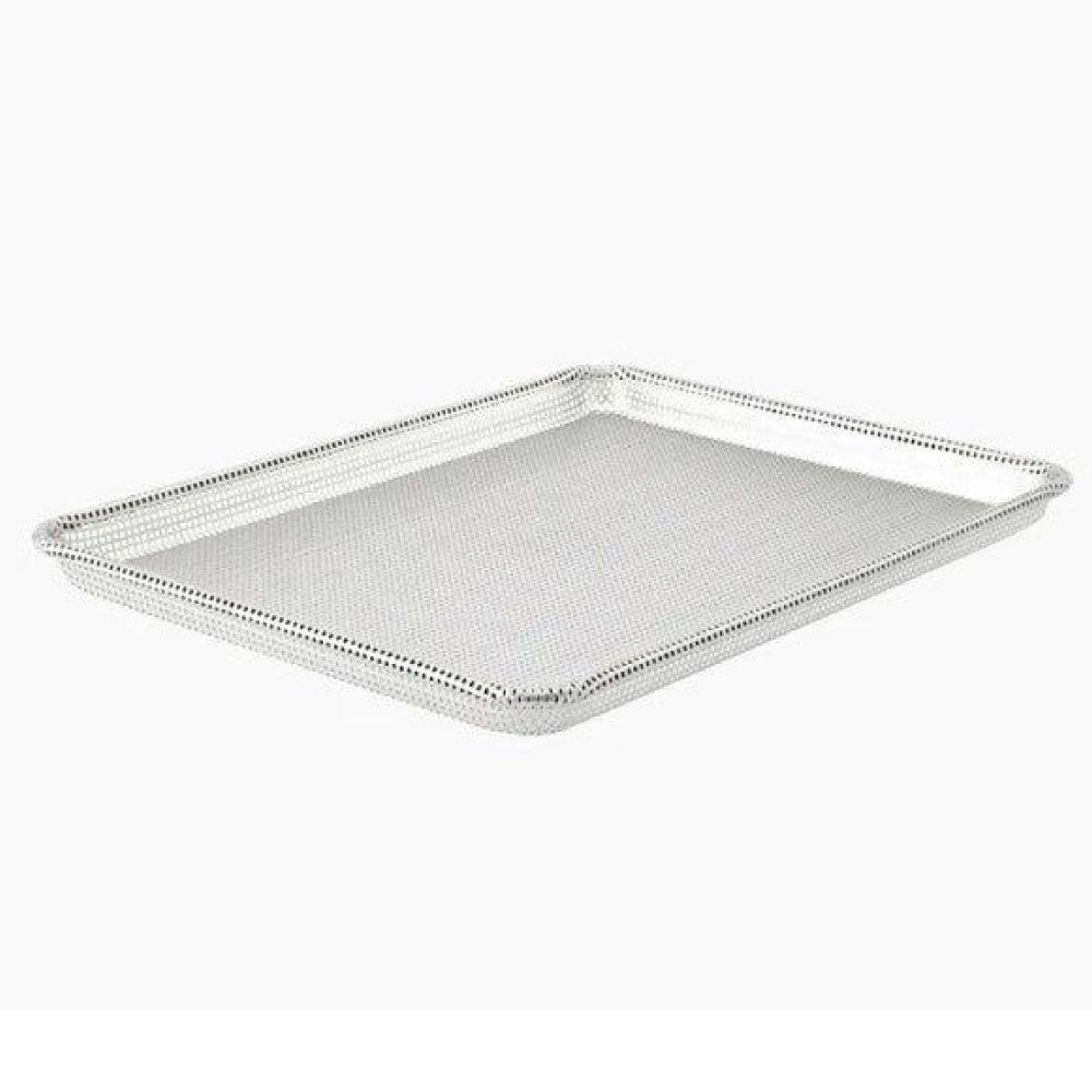 Winco ALXN-1826P, 12/Pack, Sheet Pan, Full-Size, 18x26, Fully Perforated, 16 Gauge, Glazed, Aluminum