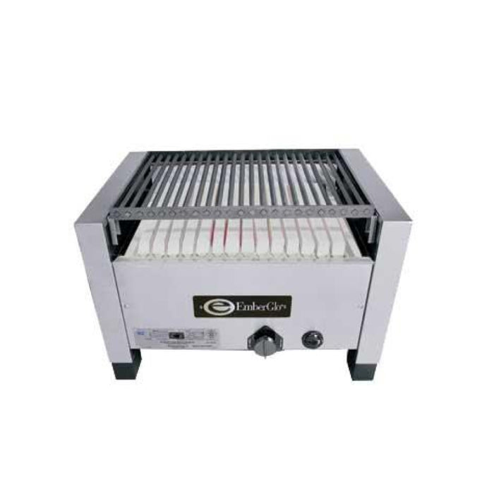 EmberGlo 25C-KABOB 26" Countertop Radiant Liquid Propane Open Hearth, Open Front Charbroiler - 39,600 BTU