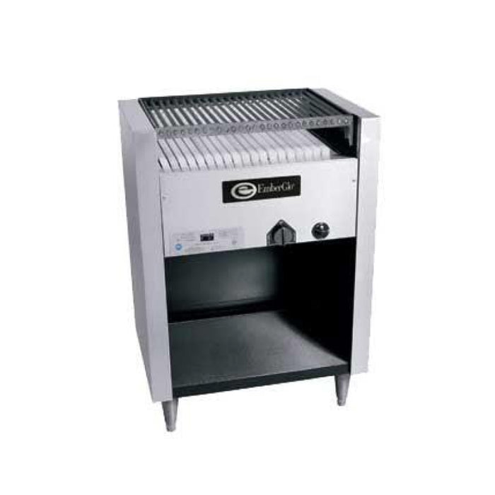 EmberGlo 25F 26" Floor Model Radiant Liquid Propane Charbroiler - 39,600 BTU