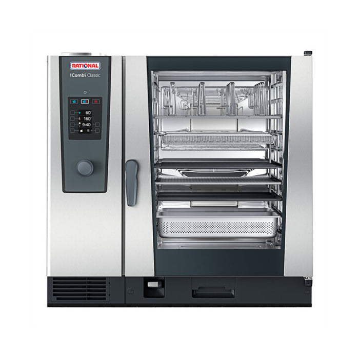 Rational iCombi Classic 10-Full Size Pan Electric Combi Oven with Manual Controls - 208-240V/3 Ph