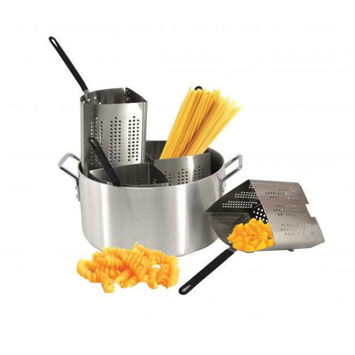 Nella Aluminum Pasta Cooker Set with 4 Stainless Steel Inserts - 40515