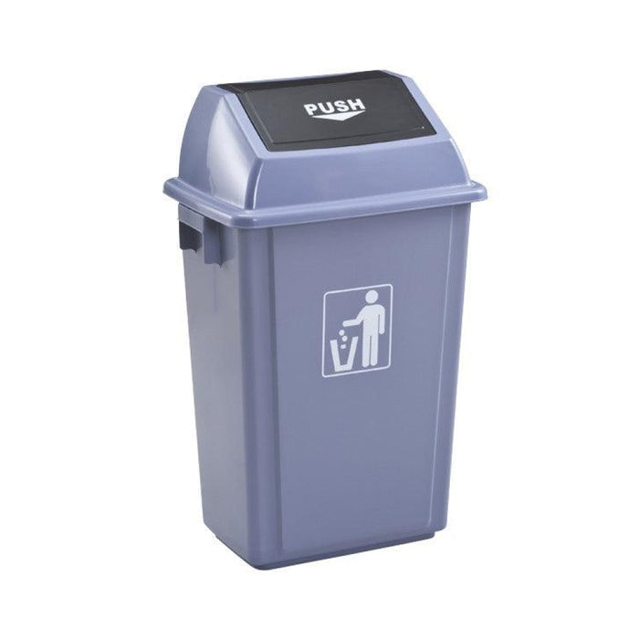 Nella 8L Swing Cover Dustbin/Grey - GX-002D