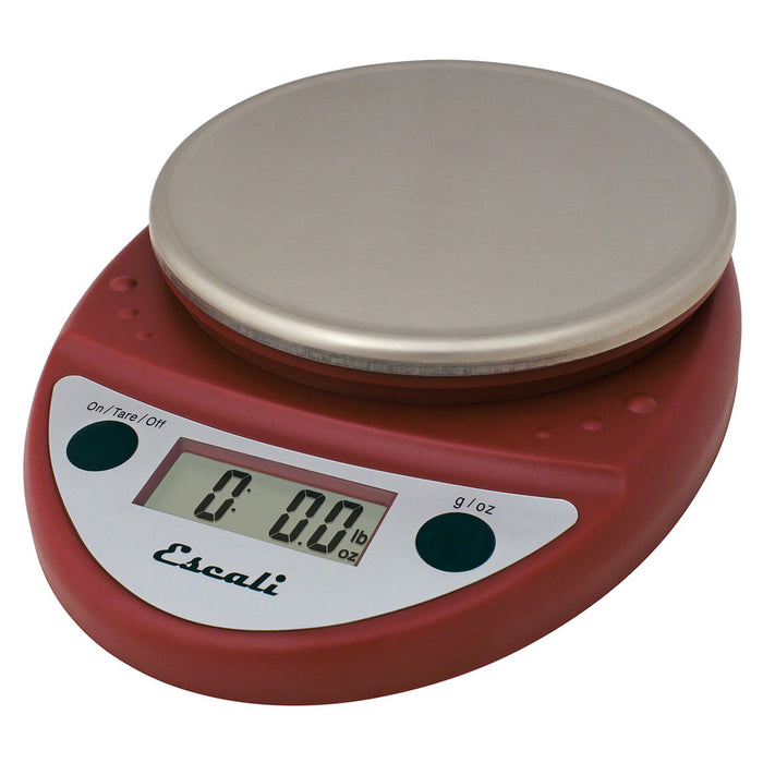 San Jamar SCDGP11RD Primo 5 kg / 11 lb Digital Scale - Red