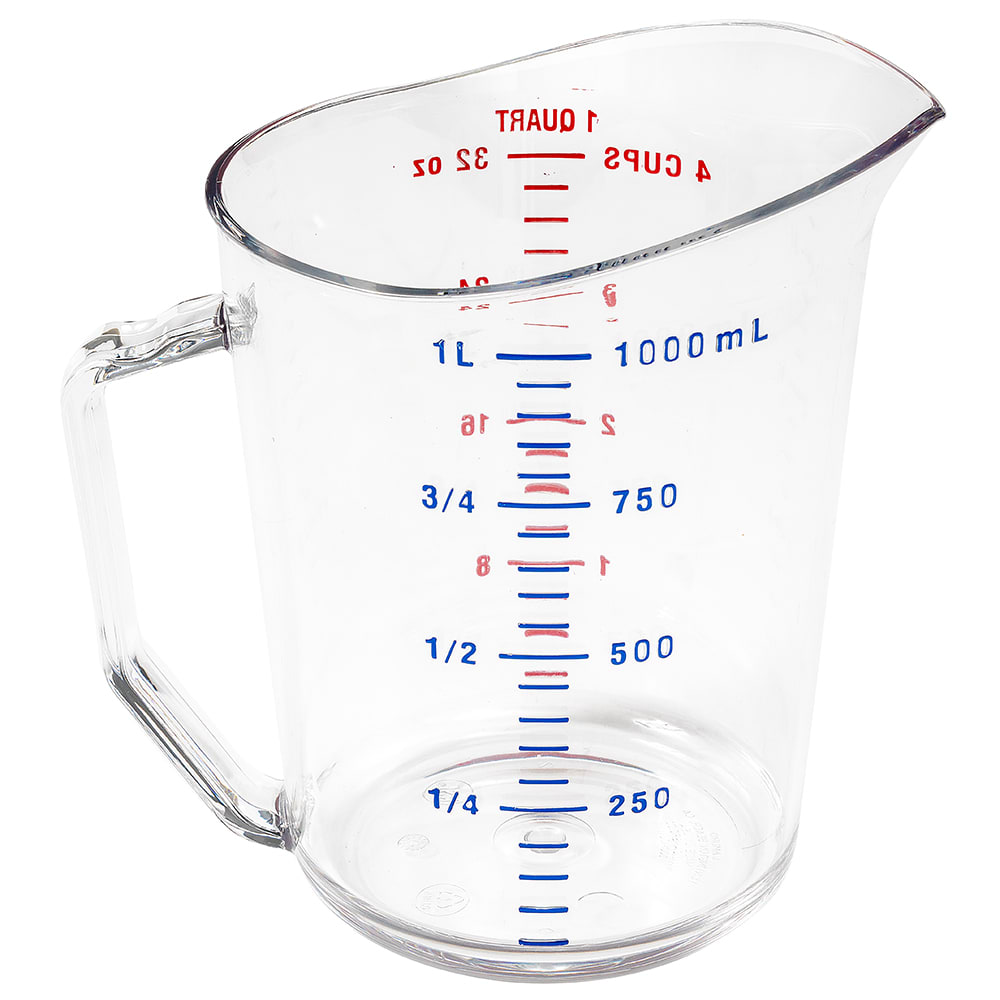 Commercial Measuring Cup, 4-Cups/1-Quart, 1-L/ 1000 mL, High