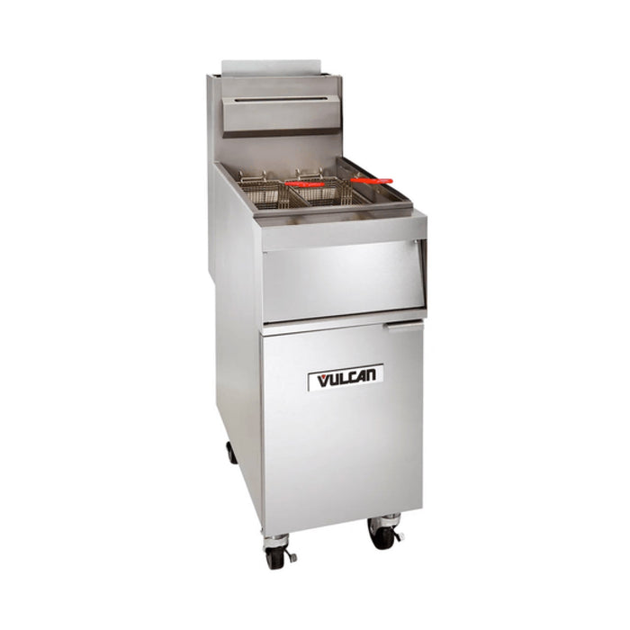 Vulcan 1GR65M-1C 65-70 Lb. Natural Gas Floor Fryer - 150,000 BTU