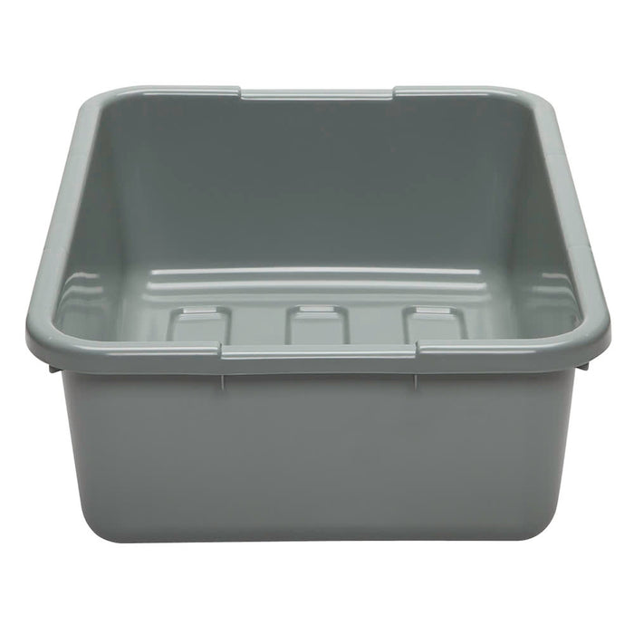 Cambro 21157CBP180 7" Gray Polyethylene Bus Bin with Ribbed Bottom