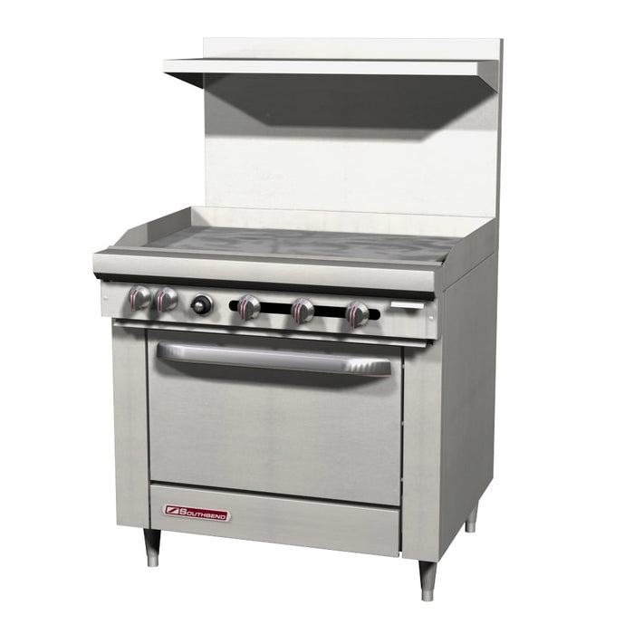 Southbend Ultimate S36D-3G 36" Natural Gas Griddle and Standard Oven - 35,000 BTU