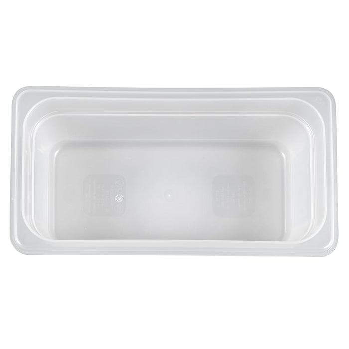 Cambro 34PP190 1/3 Size Translucent Polypropylene Food Pan - 4" Deep