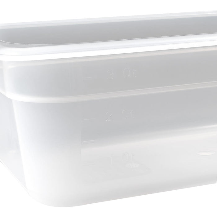 Cambro 34PP190 1/3 Size Translucent Polypropylene Food Pan - 4" Deep