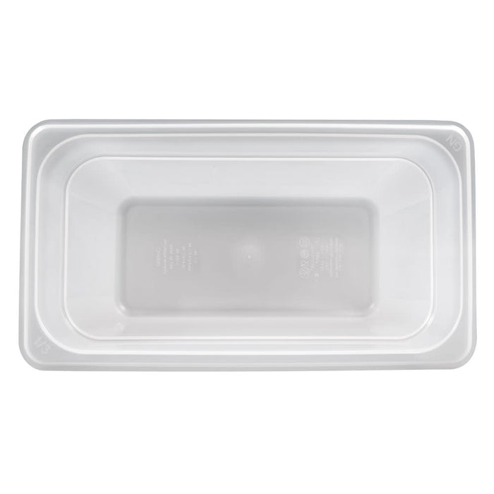 Cambro 36PP190 1/3 Size Translucent Polypropylene Food Pan -  6" Deep