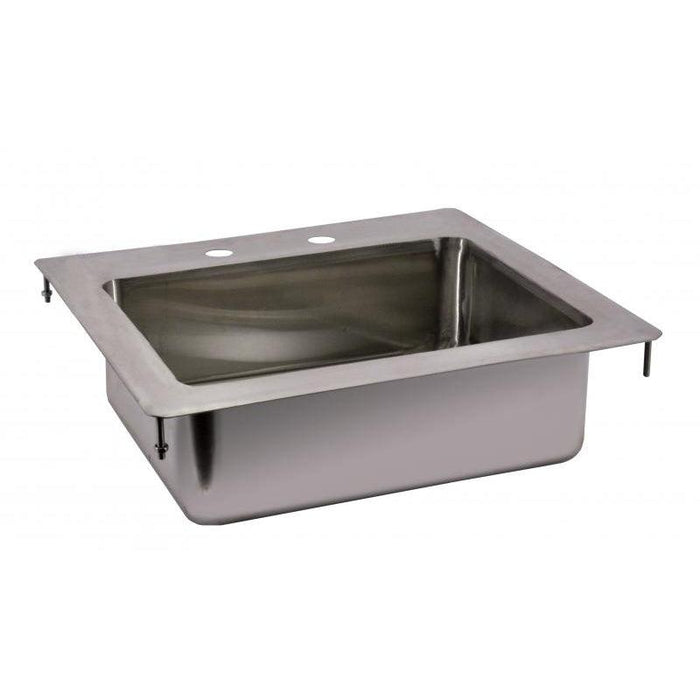 Nella 17" One Compartment Flat Top Drop-In Sink - 14" x 10" x 5" Bowl - 39781