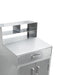 NELLA 43470 MOBILE RECEIVING DESK WITH 2 LOCKABLE COMPARTMENTS AND 4-INCH CASTERS