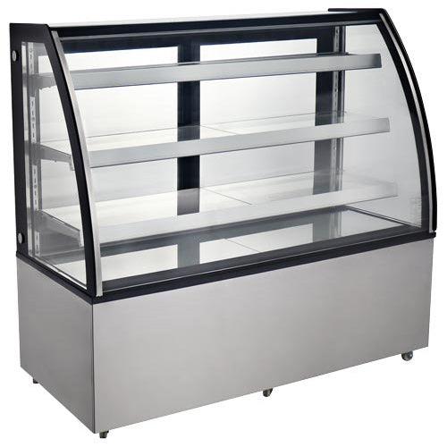 Nella 60" Curved Glass Floor Refrigerated Display Case - 44503