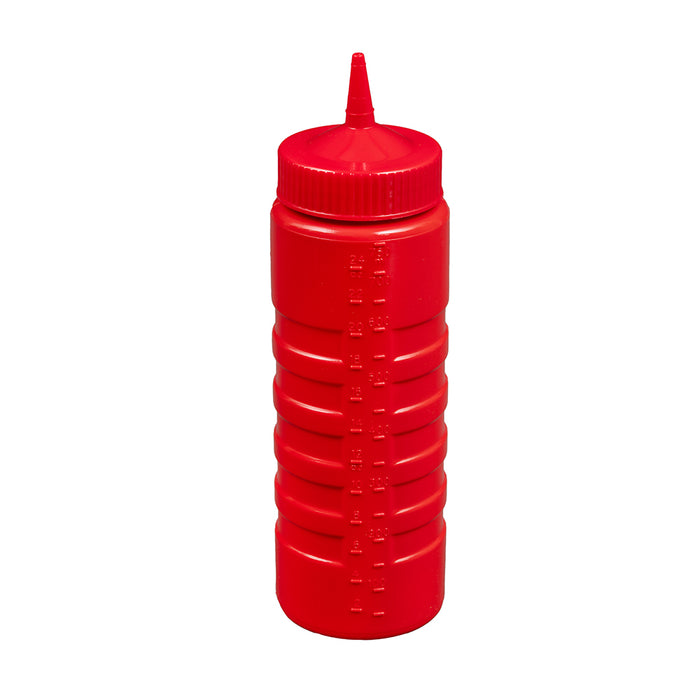 Vollrath 4924-02 Traex 24 Oz. Red Squeeze Dispenser