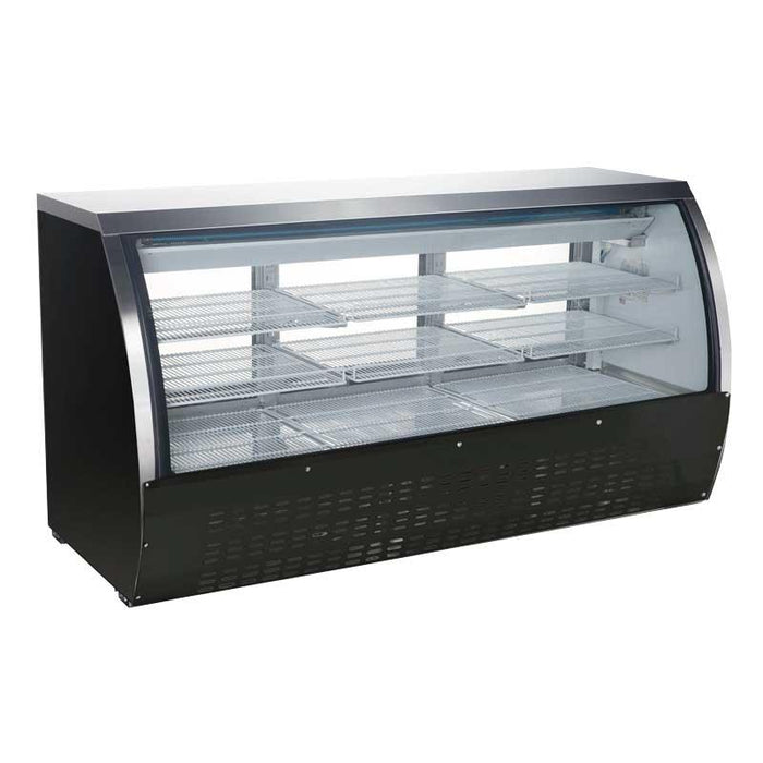 Nella 82" Refrigerated Display Case - Black