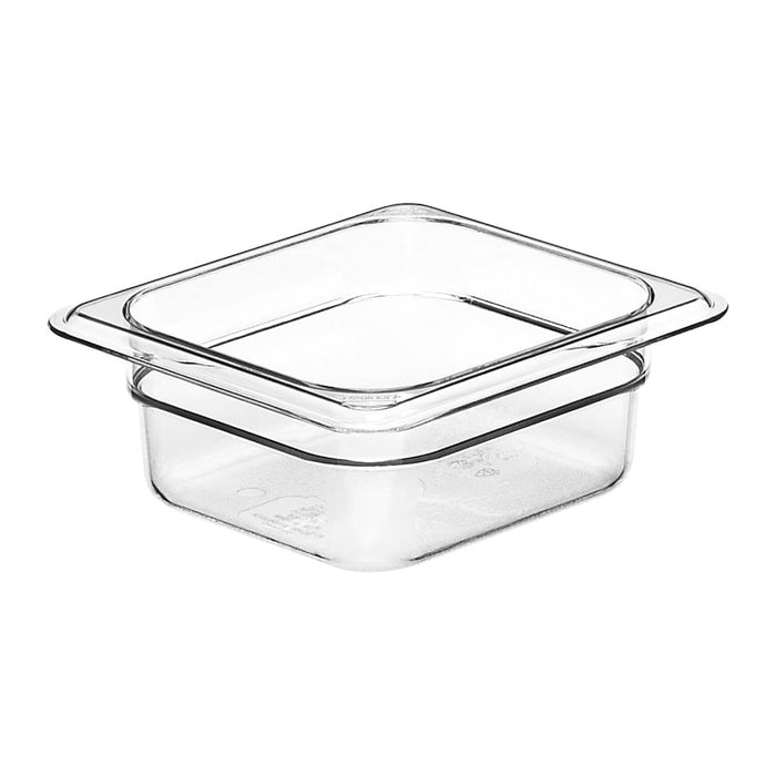 Cambro 62CW135 Camwear Clear 1/6 Size Food Pan - 2.5" Depth