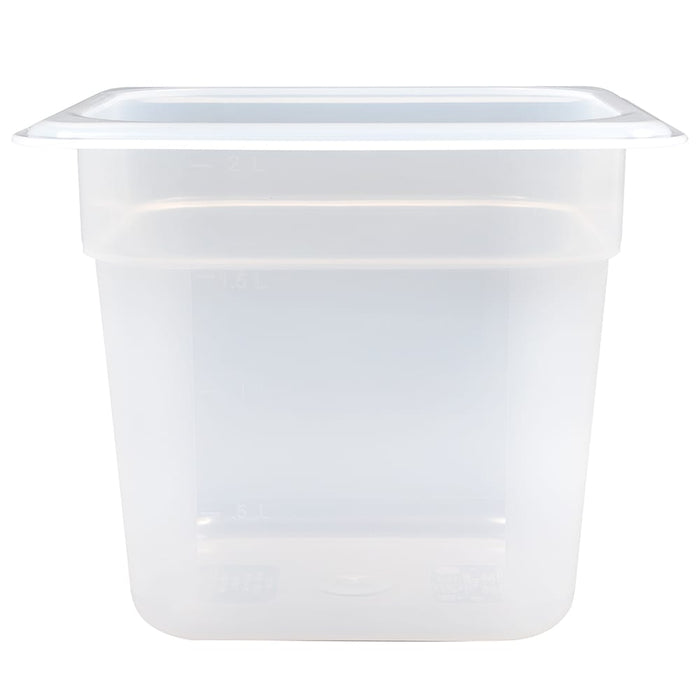 Cambro 66PP190 1/6 Size Translucent Polypropylene Food Pan -  6" Deep