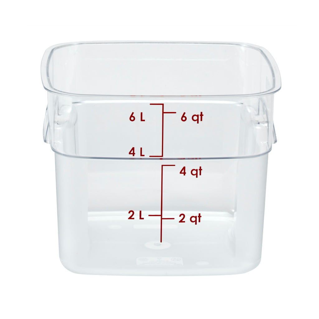  Cambro Medium Polyethylene Square Lids, fits 6 and 8 qt.  containers, Pack of 6: Cookware Lids: Home & Kitchen