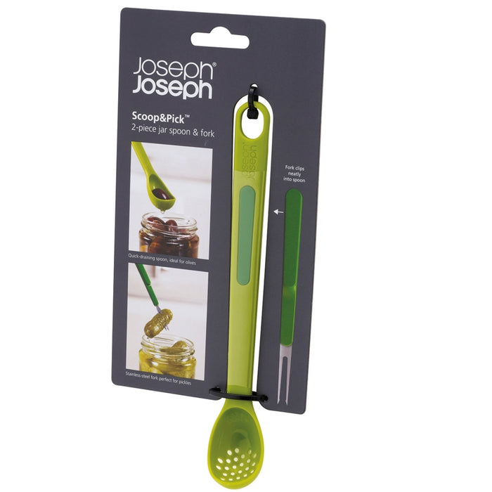 Joseph Joseph Scoop&Pick™ Jar Spoon and Fork - 7010105GR