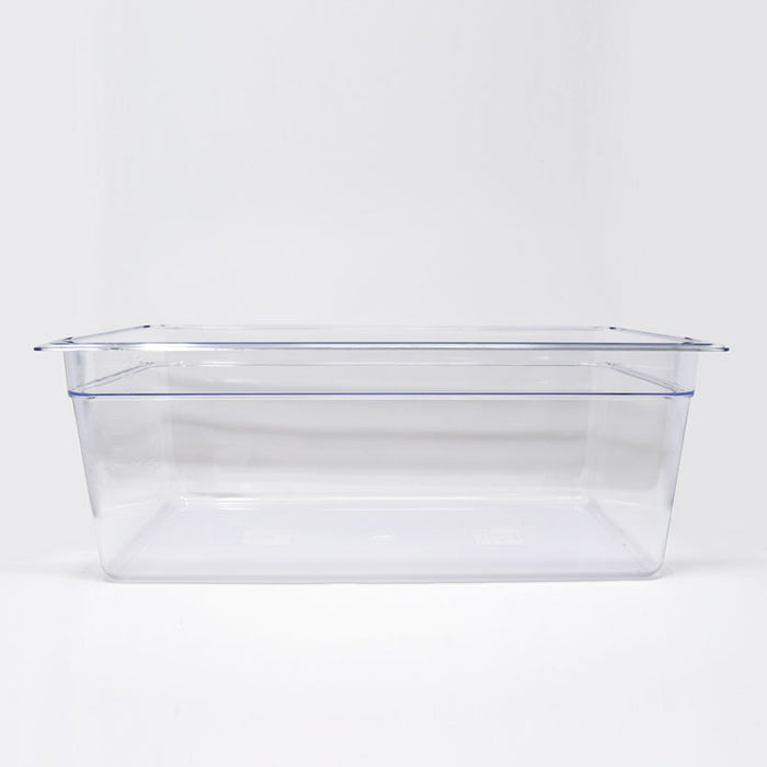 Nella Full-Size 7.87" Deep Polycarbonate Clear Food Pan - 80061