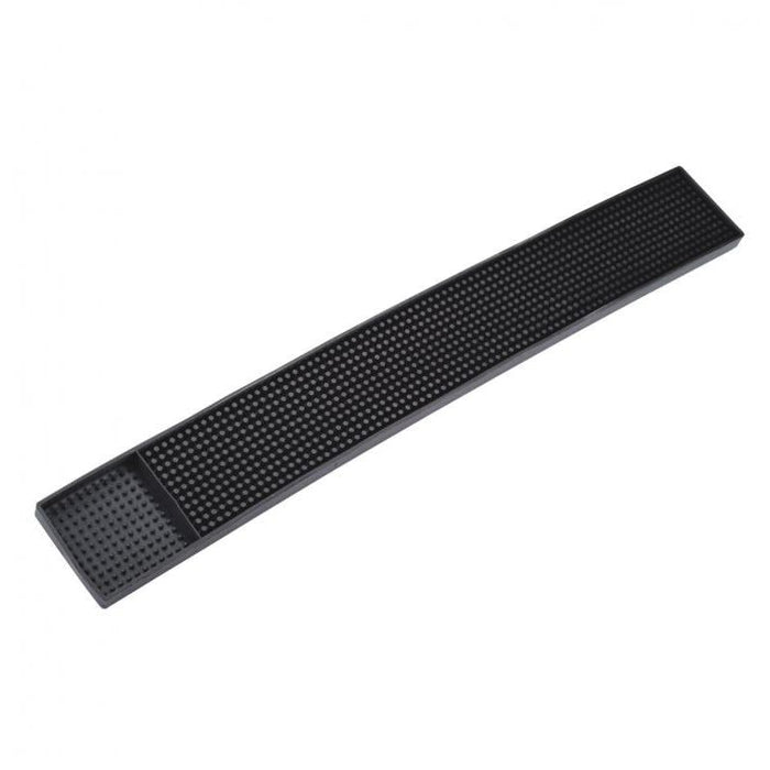 Nella 3.25" x 27" Bar Rail Spill Mat - Black - 80365