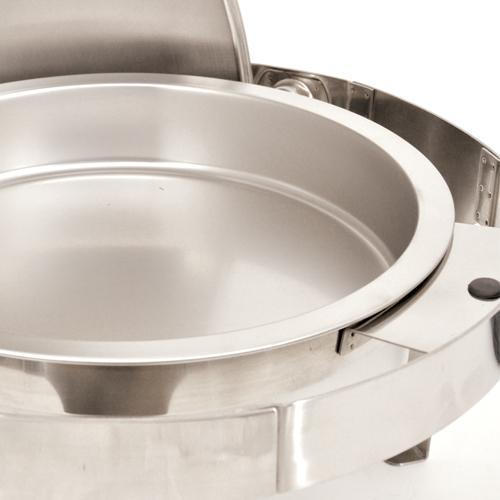 Nella 6 Qt. Stainless Steel Round Chafing with Roll Top Lid - 80527