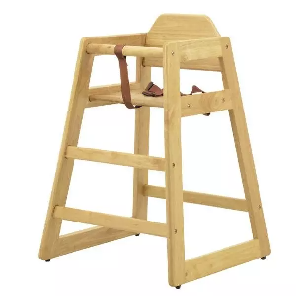 Nella Natural Wooden High Chair - 80610