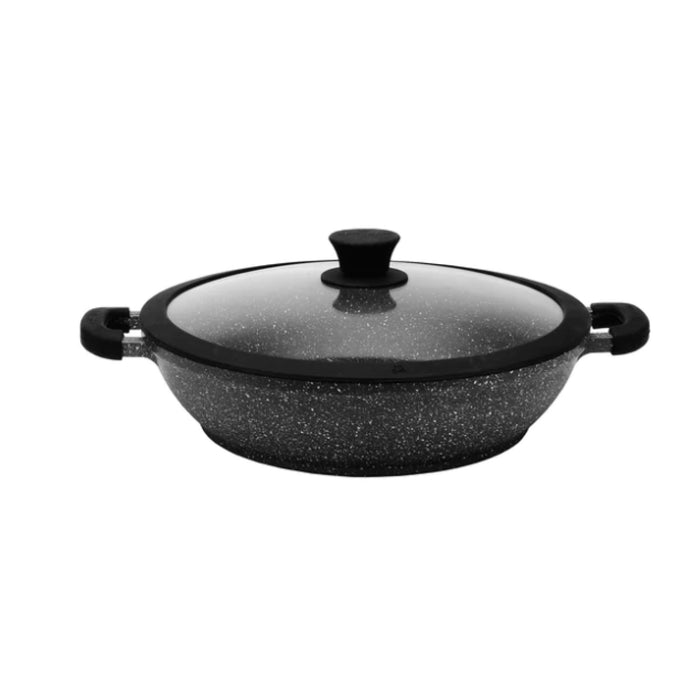 Acrochef 11" Non-Stick Die-Cast Frying Pan with Silicone Glass Lid - MB228