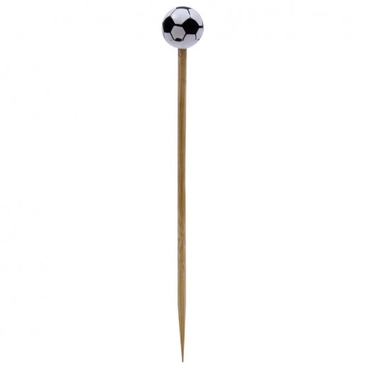 Tablecraft BAMSP545 4.5" Bamboo Soccer Sport Pick - 100/Pack