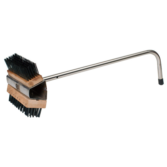 Winco BR-21 28" Dual-Headed Wire Oven Brush with Stainless Steel Handle