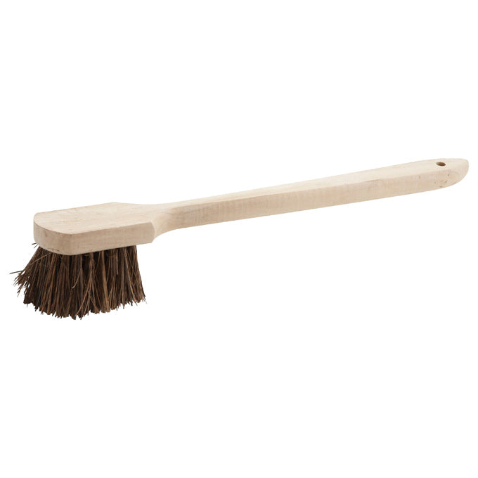 Winco BRP-20 20" Pot Bristle Brush with Wooden Handle