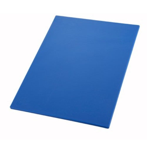 Winco CBBU-1218 12" x 18" x  0.5" Rectangular Cutting Board - Blue