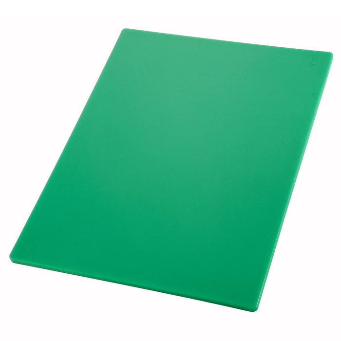 Winco CBGR-1520 15" x 20" x  0.5" Rectangular Cutting Board - Green