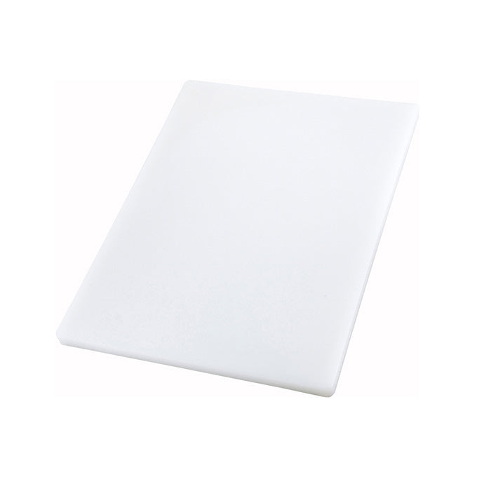 Winco CBXH-1824 18" x 24" x 1" Rectangular Cutting Board - White