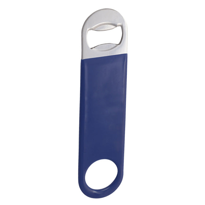 Winco CO-301PB 7" Stainless Steel Bottle Opener with Blue Coating