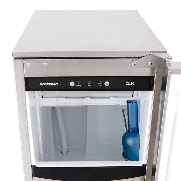 Scotsman CU50GA-1 15" Prodigy Air Cooled Undercounter Gravity Drain Gourmet Cube Ice Machine - 64 Lbs.