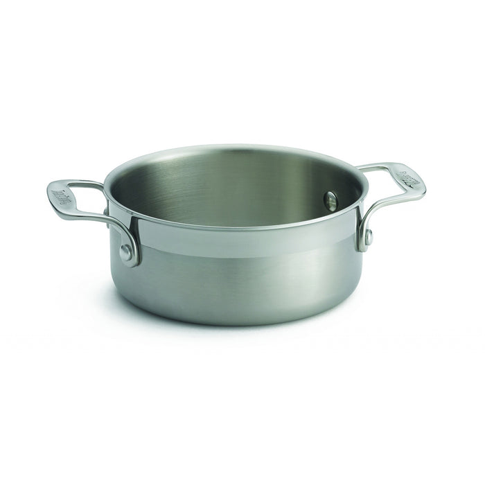 TableCraft CW7004 3 Qt. Tri-Ply Sauce Pan with 2 Loop Handles