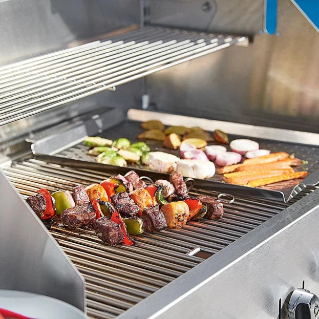 Crown Verity CV-MCB-72RWP-LP 72" Mobile BBQ Grill with Dome and Wind Guard Package - Liquid Propane