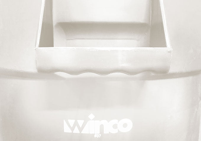 Winco FCW-10ICE 10 Gallon "ICE ONLY" Ice Bucket - White